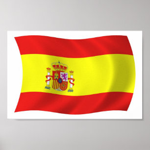 Spanien Flagge Poster Druck