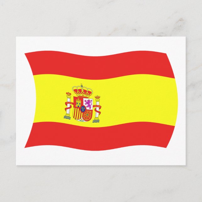 Spanien Flagge Postkarte (Vorderseite)