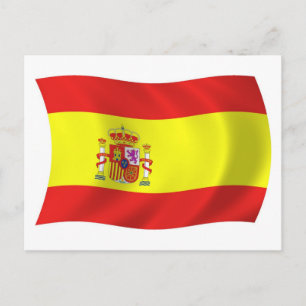 Spanien Flagge Postkarte