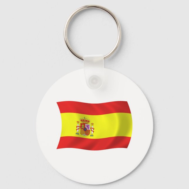 Spanien Flagge Schlüsselanhänger (Vorderseite)