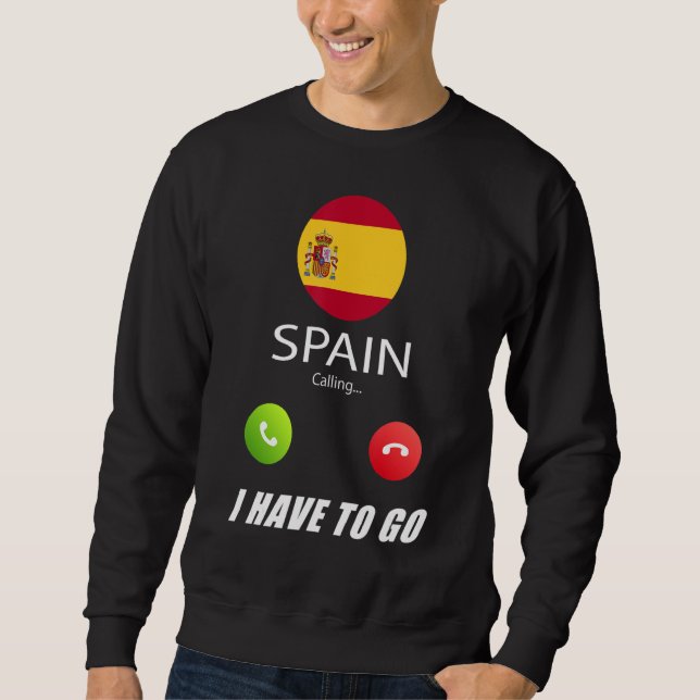 Spanien Flagge Souvenir Spanien ruft an Sweatshirt (Vorderseite)