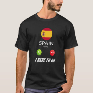 Spanien Flagge Souvenir Spanien ruft an T-Shirt