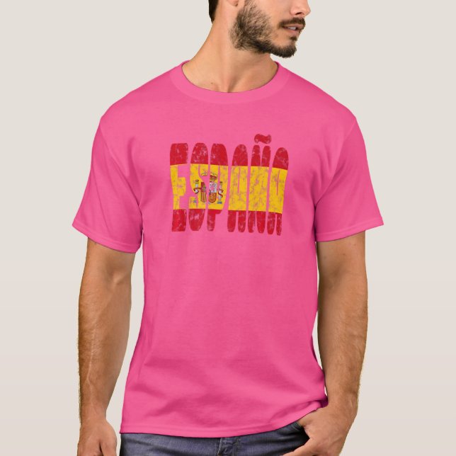 Spanien Flagge Spanien Urlaub Spanien Pride Spani T-Shirt (Vorderseite)