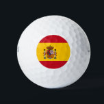 Spanien Flagge Spaniens Sport Golfball<br><div class="desc">Spanien Fahne Spanische Golf-Bälle</div>