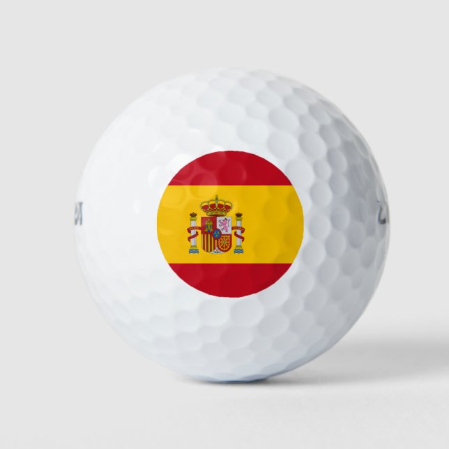 Spanien Flagge Spaniens Sport Golfball (Vorderseite)