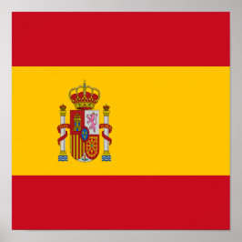 Spanien Flagge Spanisches Land Prix Zuhause Ethniz Poster
