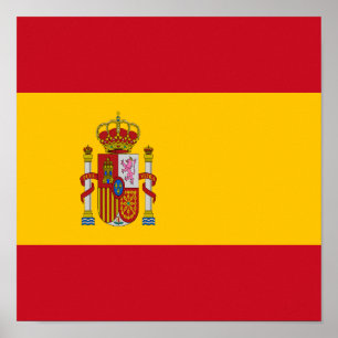 Spanien Flagge Spanisches Land Prix Zuhause Ethniz Poster