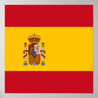 Spanien Flagge Spanisches Land Prix Zuhause Ethniz Poster