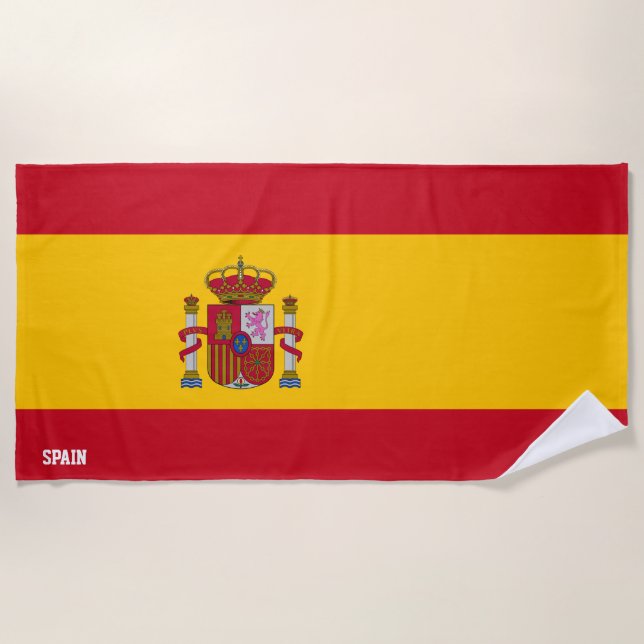 Spanien Flagge Splendid Patriotic Strandtuch (Vorderseite)