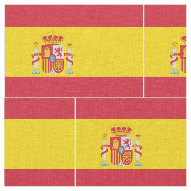 Spanien-Flagge Stoff (Nahaufnahme)