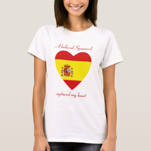 Spanien-Flagge T-Shirt für den Schatz