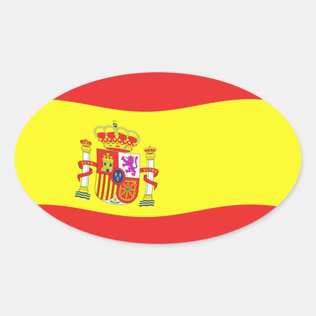 Spanien Flaggen Aufkleber (Vorderseite)