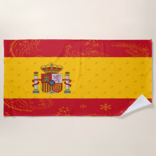 Spanien-Flaggen-Badetuch Strandtuch