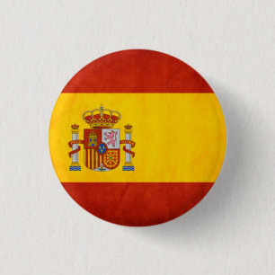 Spanien-Flaggen-Knopf Button