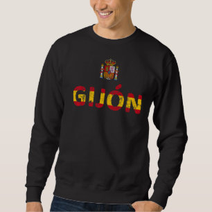 Spanien Flaggen Kontur Spanien Reisen Spanien Prid Sweatshirt