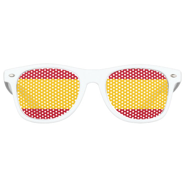 Spanien Flaggen Party Shades Sonnenbrille (Vorderseite)