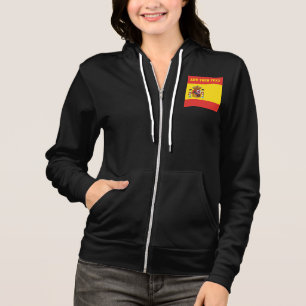 Spanien Flaggenfußball Fußball Patriotische Spanis Hoodie