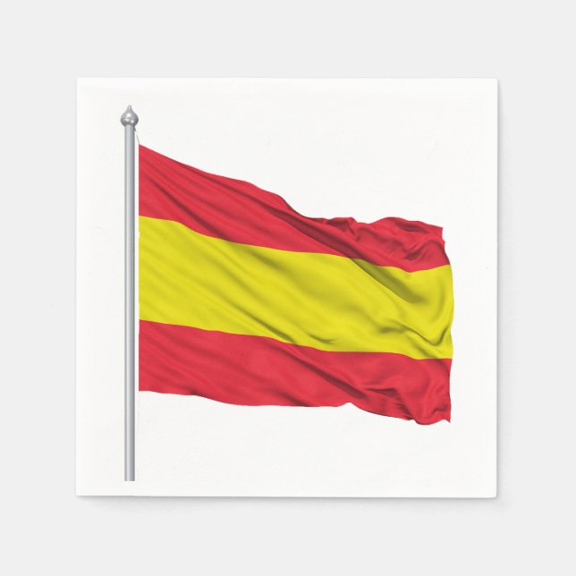 Spanien Flaggenpapier Napkins Serviette (Vorderseite)