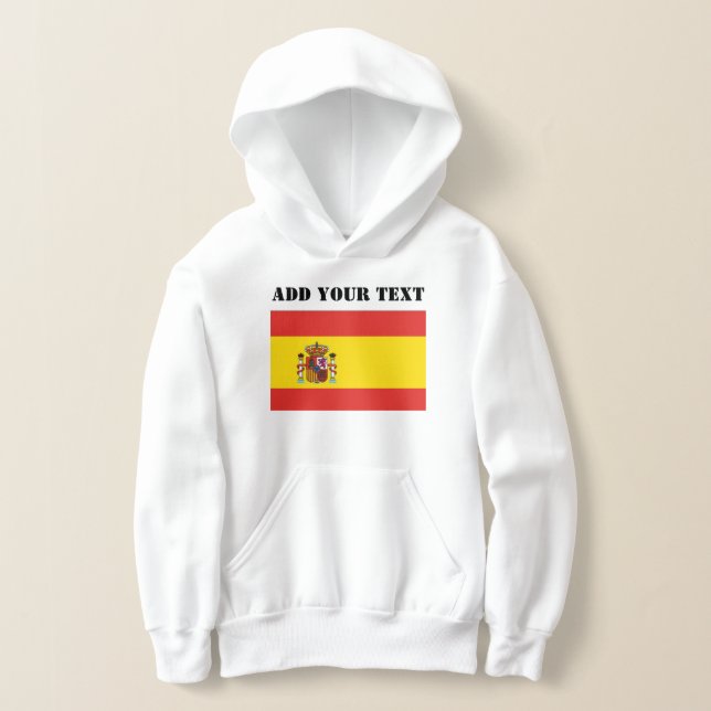 Spanien Flaggenstaat Weltmeisterschaft Fußball-Fuß Hoodie (Ablage )