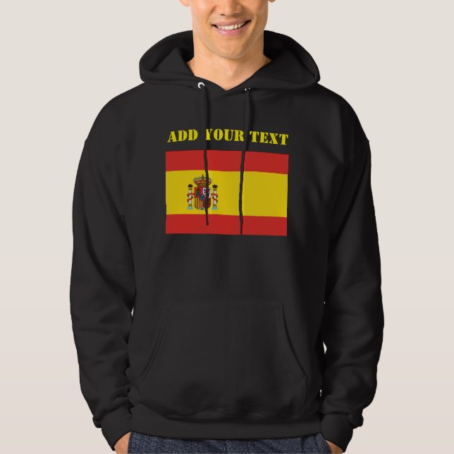Spanien Flaggenstaat Weltmeisterschaft Fußball-Fuß Hoodie (Vorderseite)