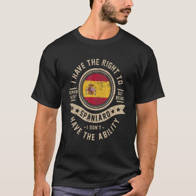 Spanien Flaggenstarke Spanier Männer und Frauen T-Shirt (Vorderseite)