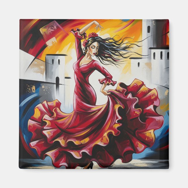 Spanien Flamenco Dancer Magnet (Vorne)