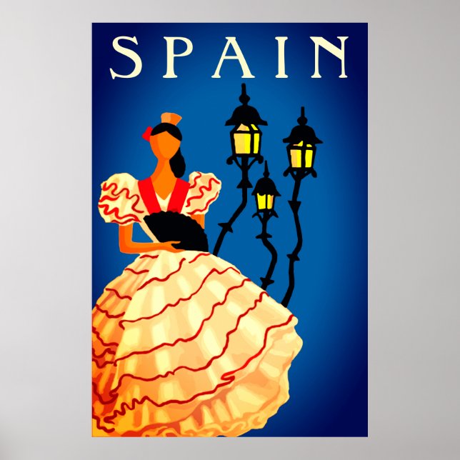 Spanien Flamenco Dancer Poster (Vorne)