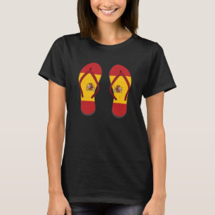 Spanien Flip Flops Spanische Flagge Madrid Barcelo T-Shirt