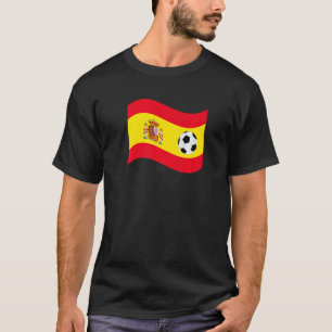 Spanien Football Graphic Country Flag Pride Soccer T-Shirt