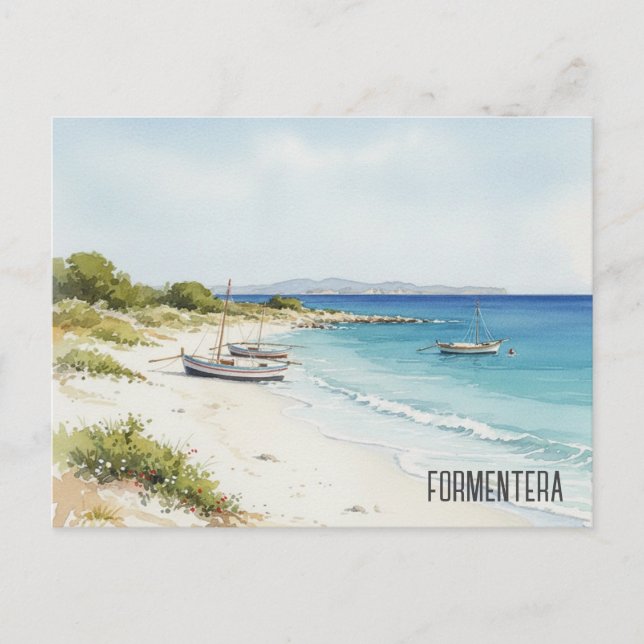 Spanien Formentera Postkarte (Vorderseite)