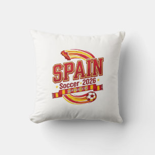 Spanien Fußball 2026 Fußball Fett Land Typografie Kissen