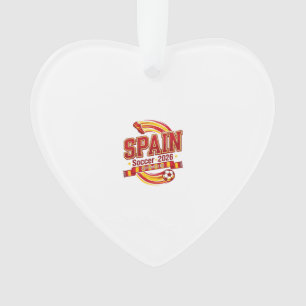 Spanien Fußball 2026 Fußball Fett Land Typografie  Ornament