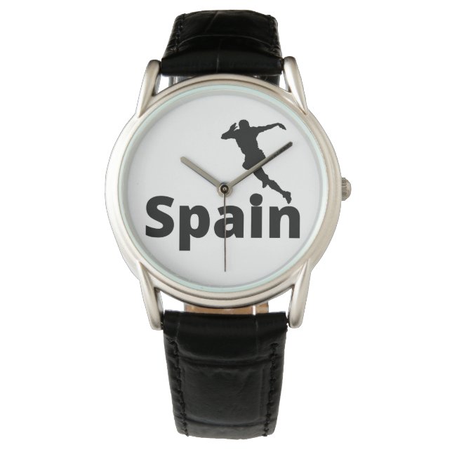 Spanien Fußball Armbanduhr (Vorderseite)