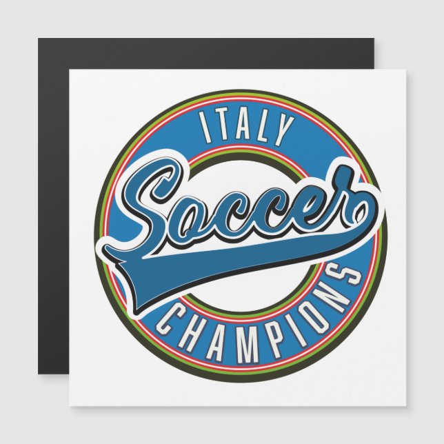 Spanien Fußball Champions Logo. Magnetkarte (Vorne/Hinten)