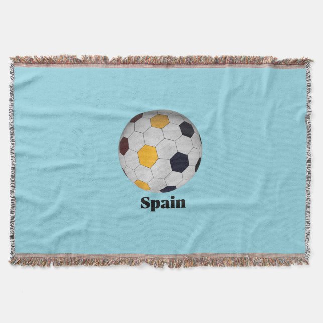 Spanien Fußball Decke (Vorderseite)
