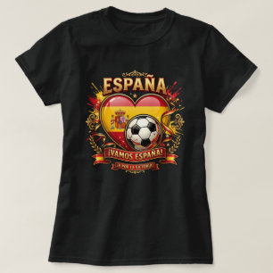 Spanien Fußball Fan-Shirt - Vamos España Football T-Shirt