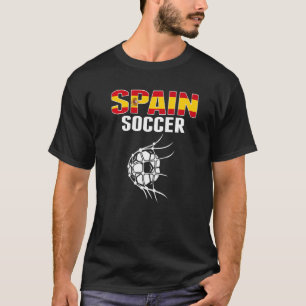 Spanien Fußball Im Netz Ziel Spanische Fußballanh T-Shirt