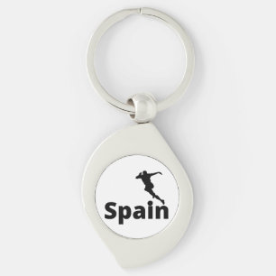 Spanien Fußball National Stolz Spieltag Fan Stil Schlüsselanhänger