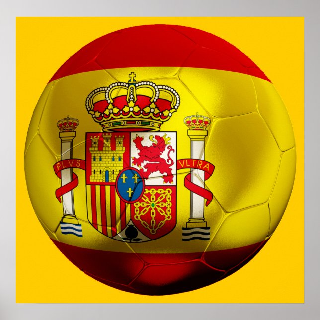 Spanien Fußball Poster (Vorne)