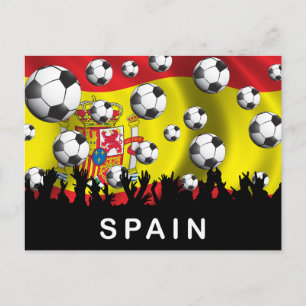 Spanien Fußball Postkarte