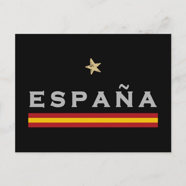 Spanien Fußball-Shirt Fan Spanische Flagge Postkarte (Vorderseite)