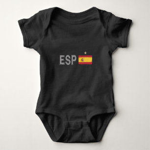 Spanien Fußball-Shirt Spanische Flagge Baby Strampler