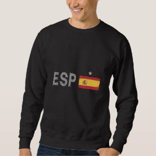 Spanien Fußball-Shirt Spanische Flagge Sweatshirt