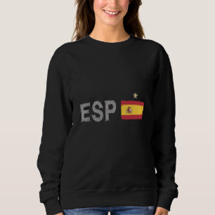 Spanien Fußball-Shirt Spanische Flagge Sweatshirt