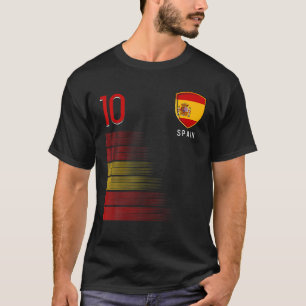 Spanien Fußball Spainish Fußball Retro 10 Jersey T-Shirt