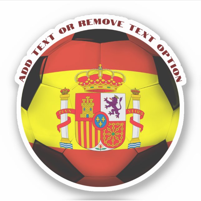 Spanien Fußball Sport Aufkleber (Vorderseite)