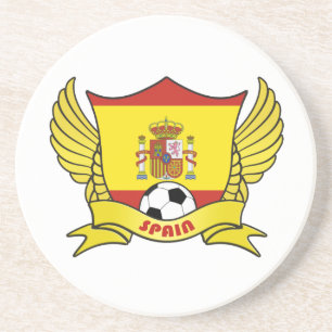 Spanien Fußball-Untersetzer Sandstein Untersetzer