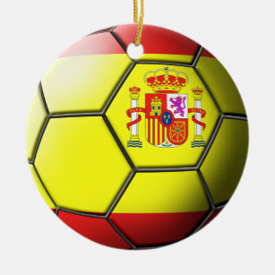 Spanien-Fußball-Verzierung Keramikornament
