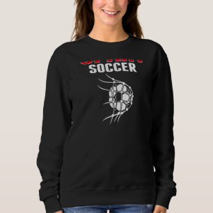 Spanien Fußballball Im Netz Tor  Spanische Fußball Sweatshirt