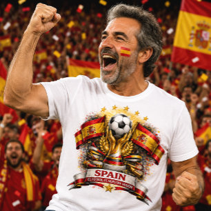 Spanien Fußballfan La Roja Fußball Weltmeisterscha T-Shirt